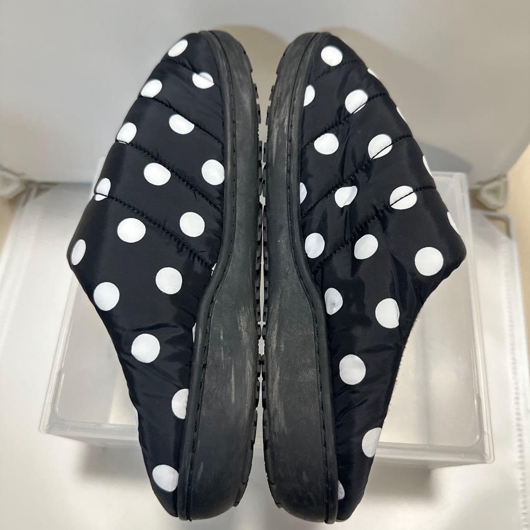 SUBU スブ スリッポン ドット ウィンターサンダル キルティング スリッパ