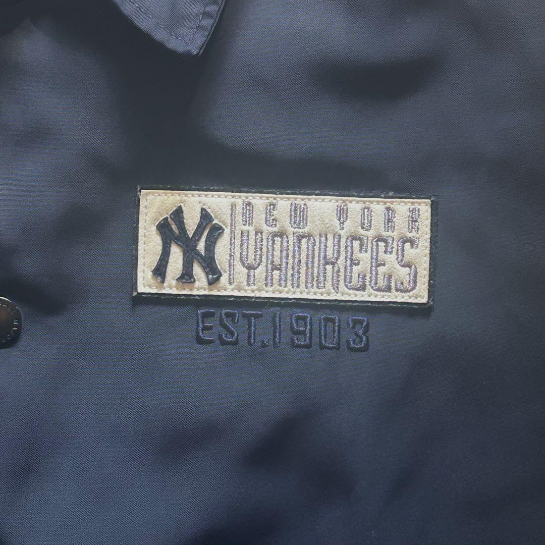 MLB ヤンキース コーチジャケット ネイビー L〜XL 韓国限定