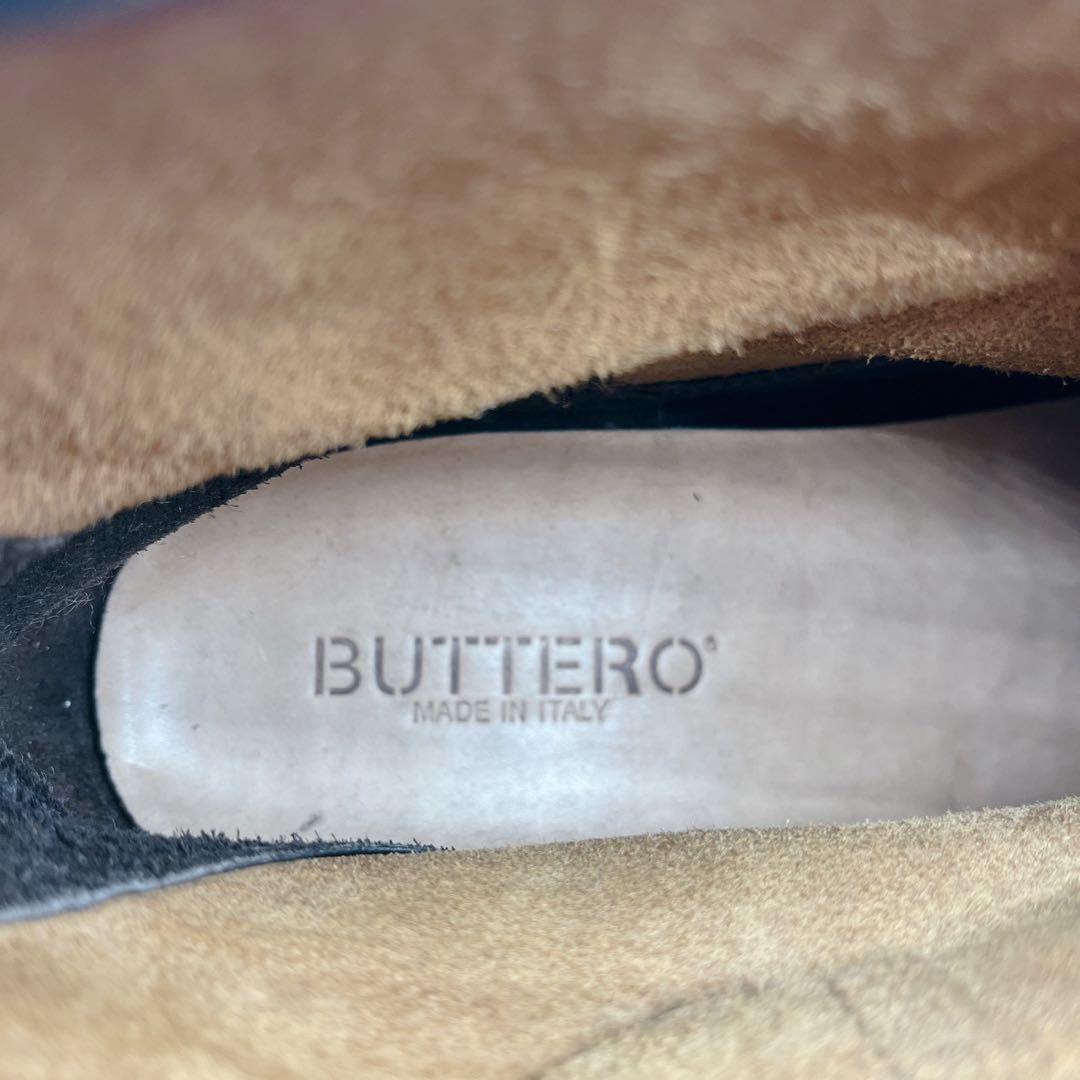 美品✨希少❗️ブッテロ エンジニアブーツ ベルト ビブラムソール ブラウン 40