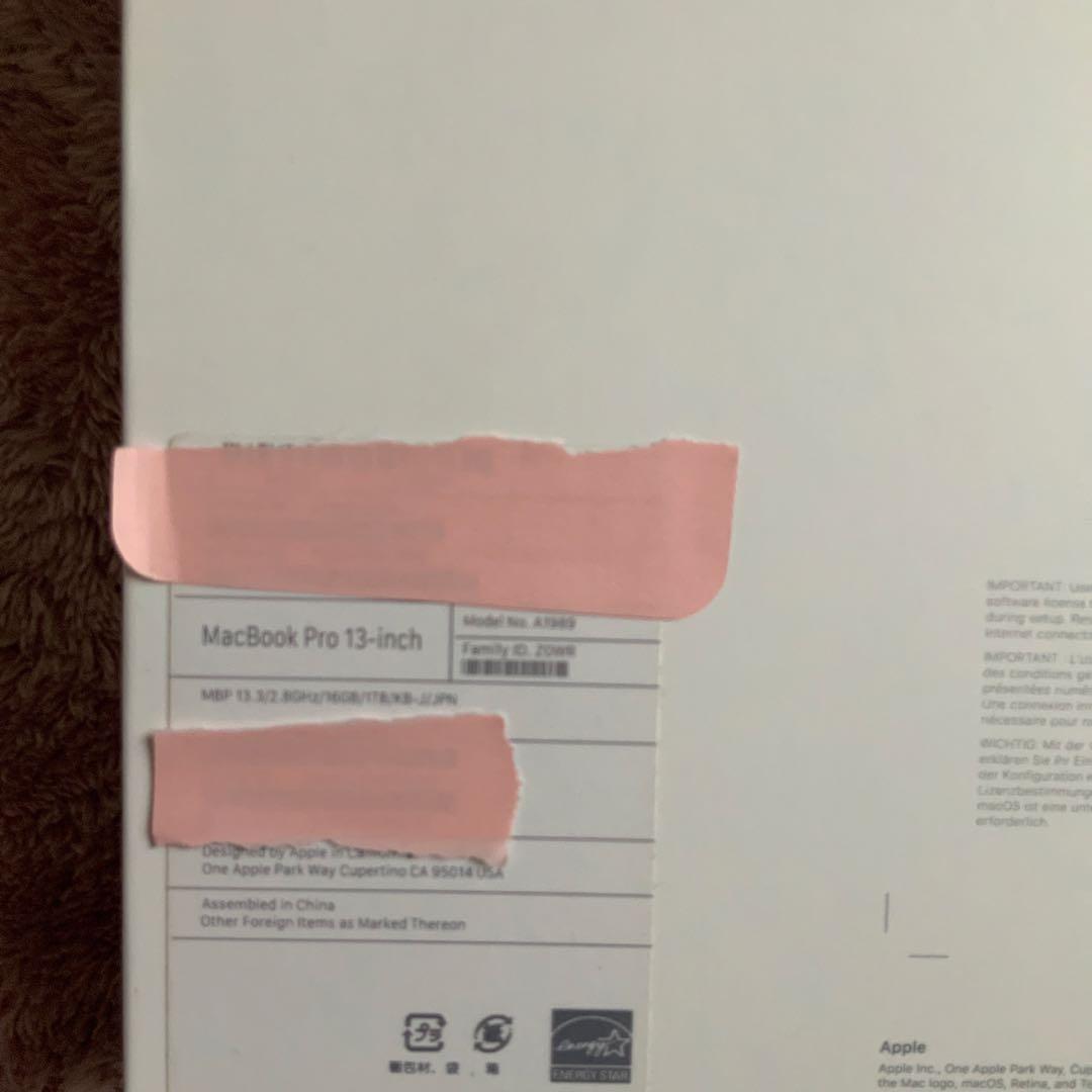 MacBook本体 Macbook pro touch bar