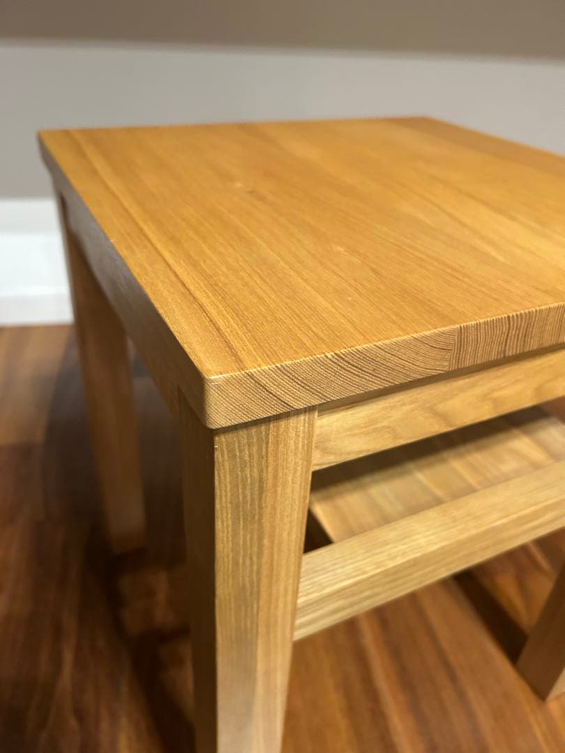 無印良品　サイドテーブル　ベンチ