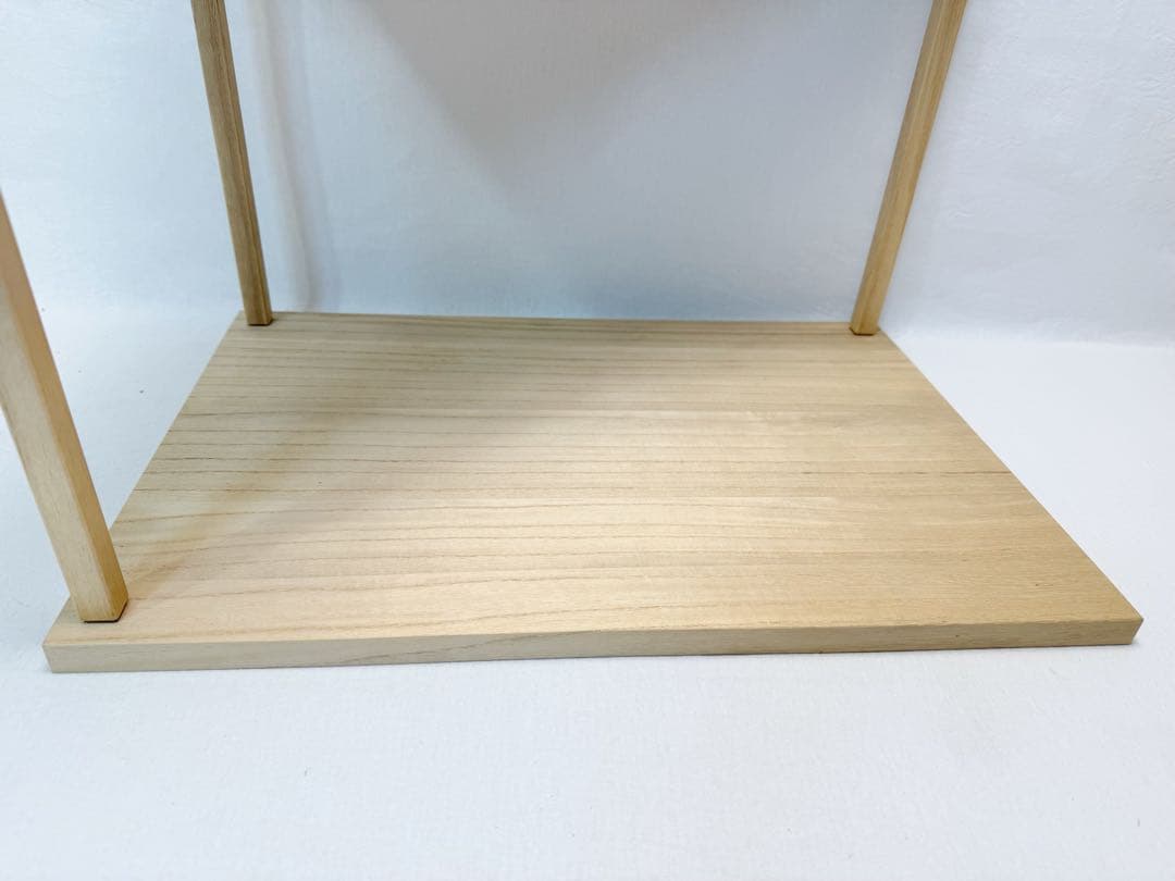 未使用 茶道具 桐木地 山里棚 利休好写し 組立式 炉・風炉兼用 元箱