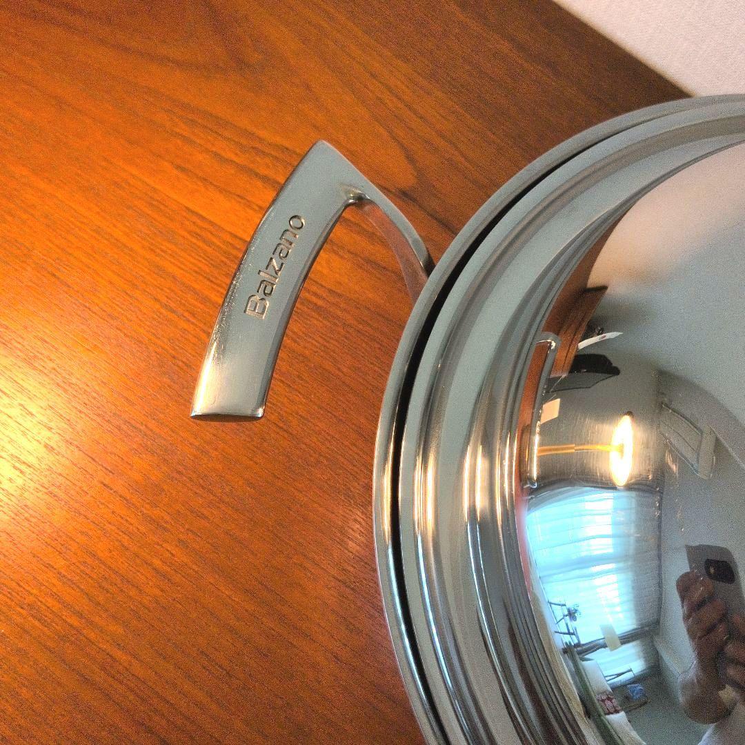 イタリア製　バルザーノ（Balzano）五層ステンレス　ウォックパン　フライパン