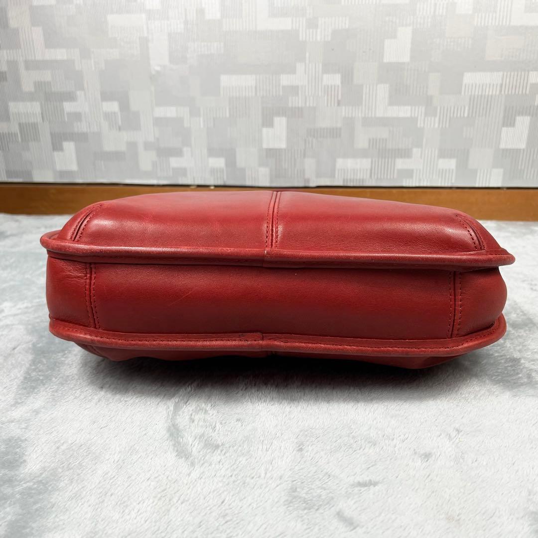 バッグ Old Coach Hobo Ergo Zip Red Rare