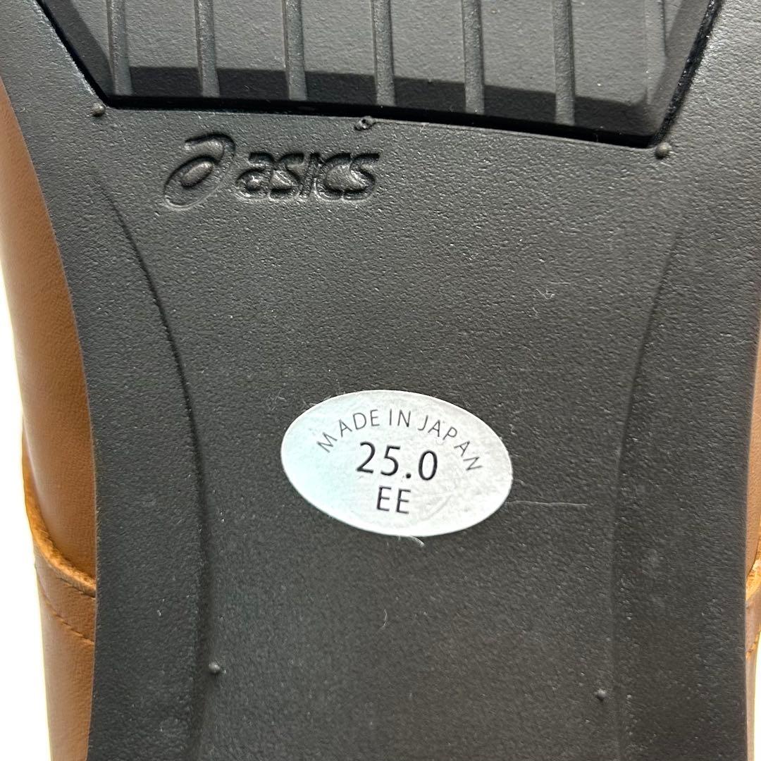 未使用✨ asics WALKING 【25㎝】 レースアップシューズ レザー