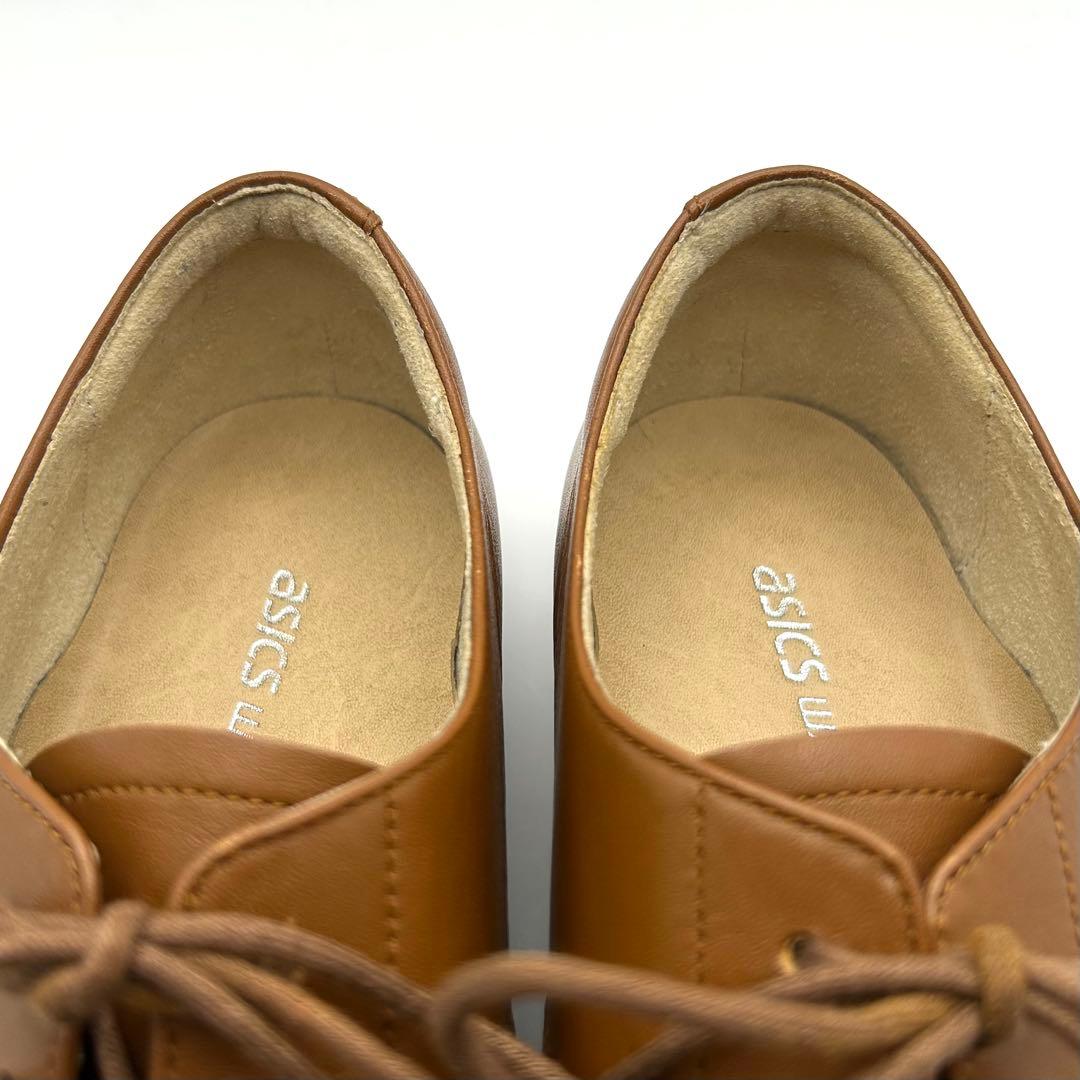 未使用✨ asics WALKING 【25㎝】 レースアップシューズ レザー