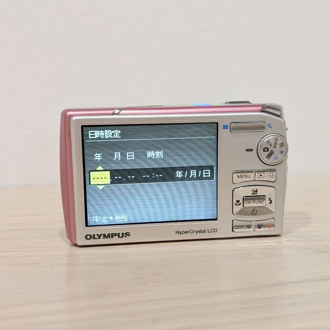 美品 動作確認済 OLYMPUS μ1020 ピンク デジカメ 付属品多数
