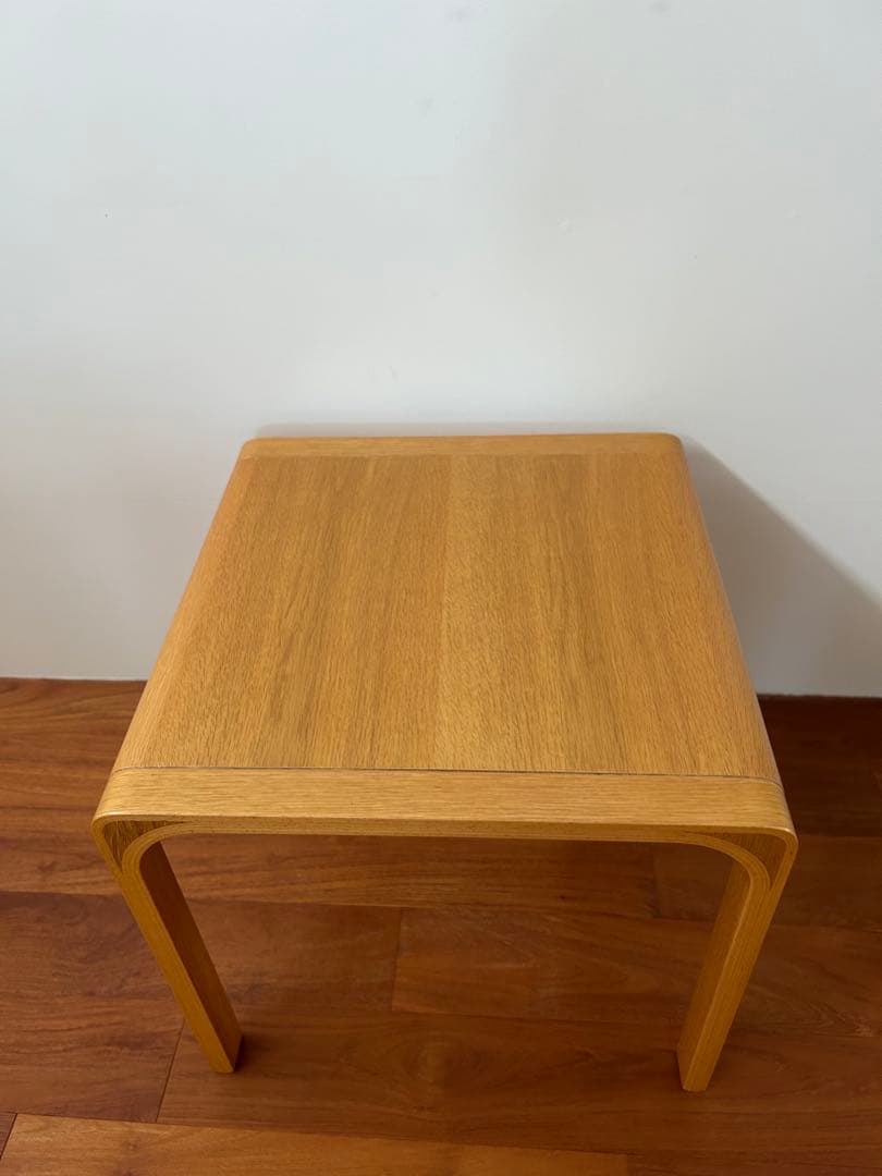 天童木工　TENDO サイドテーブル　センターテーブル　机　美品　正方形　オーク