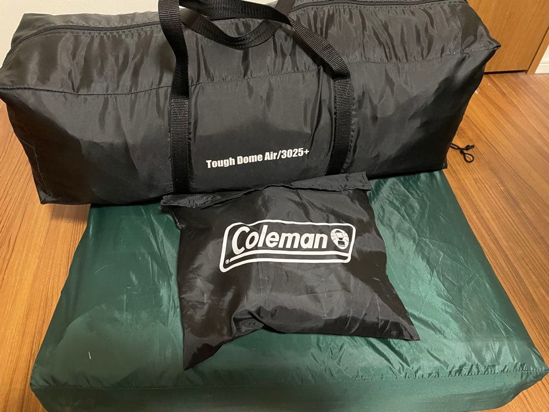 [美品] コールマン タフドーム エアー 3025+ ファン,シート,マット付き
