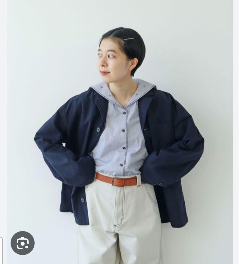 パーリッシィ　カントリー刺繍　セーラーブラウス