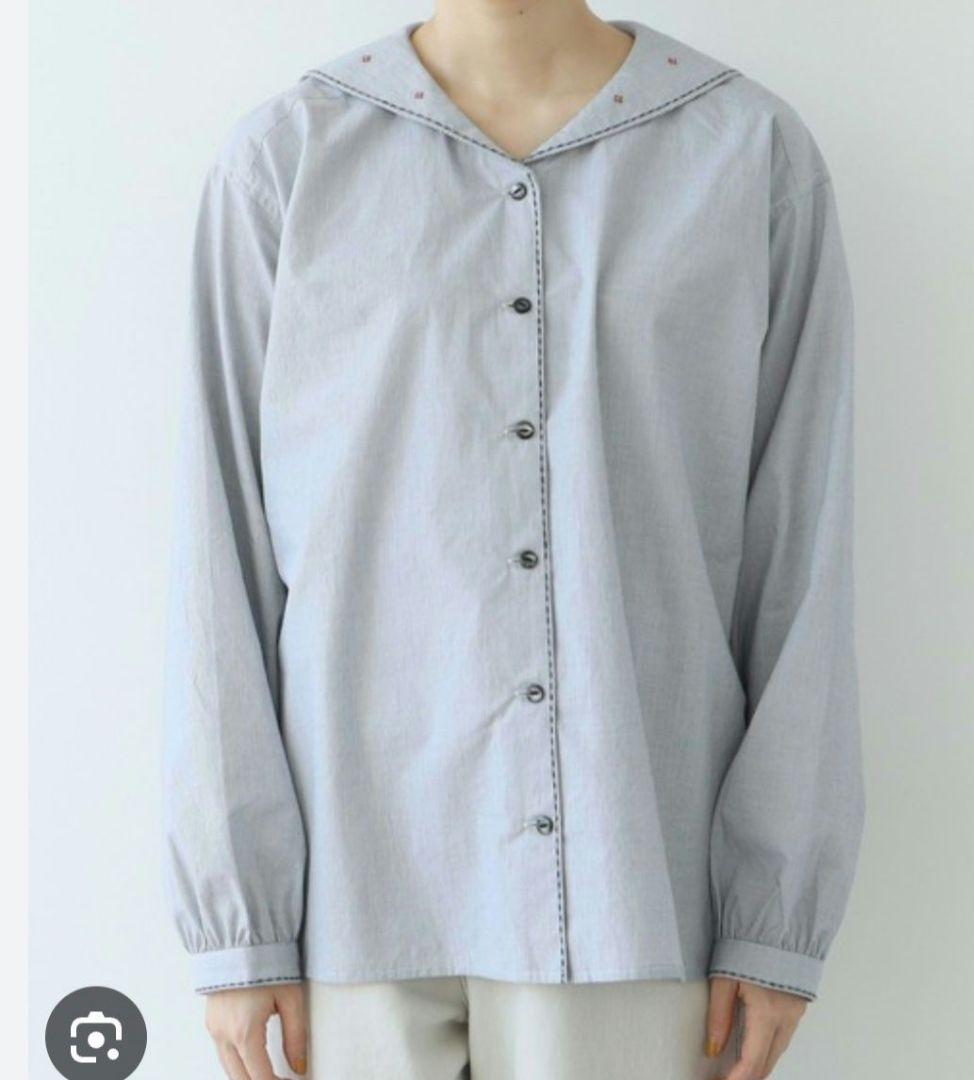 パーリッシィ　カントリー刺繍　セーラーブラウス