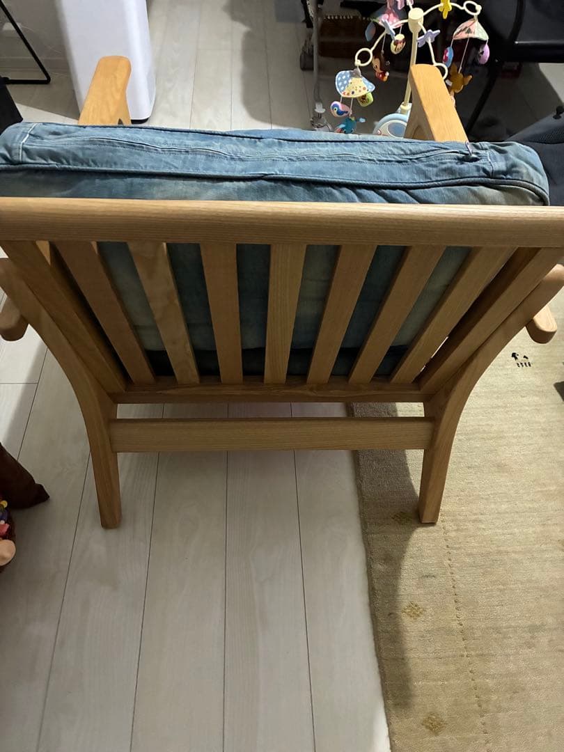 WTW 1シーターTISMO ティズモ　デニムソファ　1人掛け　シングル