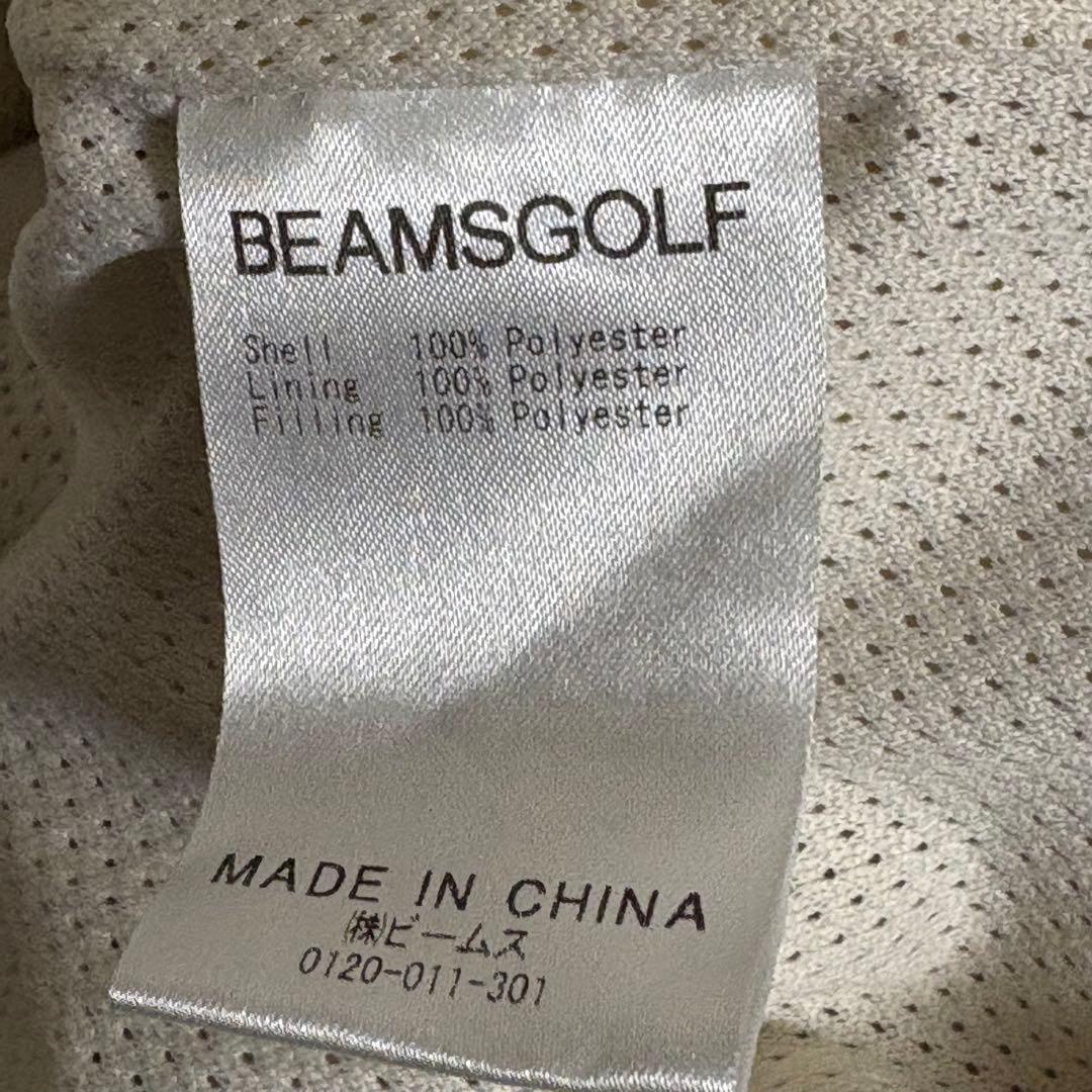 試着のみ ビームスゴルフ　BEAMS GOLF ノーカラーブルゾン　中綿入り