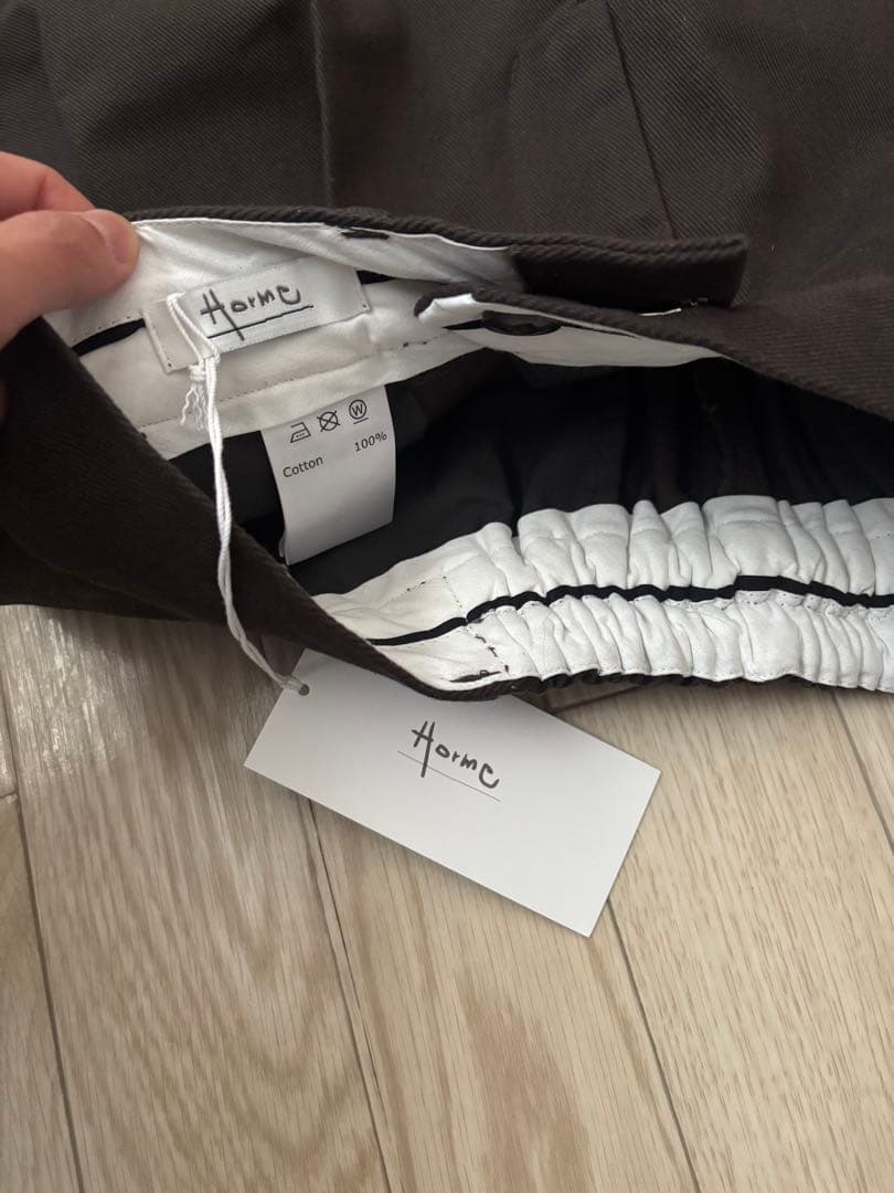 ★あいさん★【horme】ホルメ ルーズワイドイージーチノパンツ