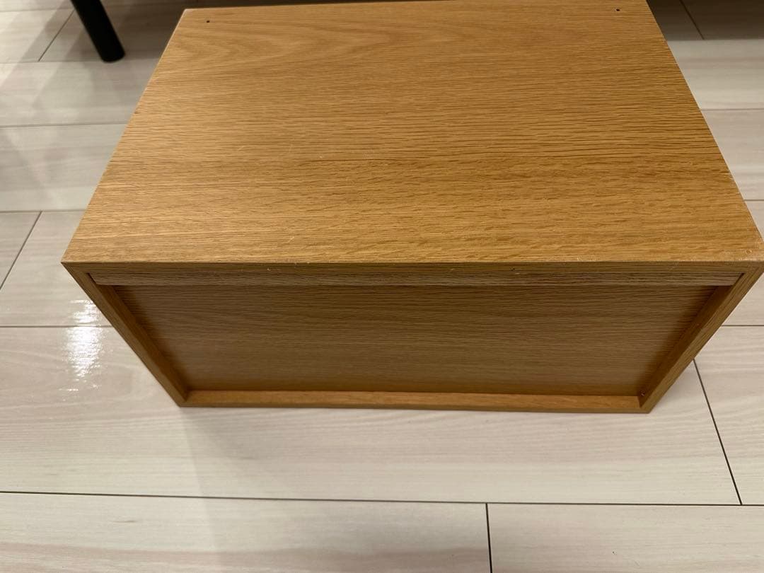 廃盤　無印　スタッキングチェスト ハーフ　オープン　オーク材