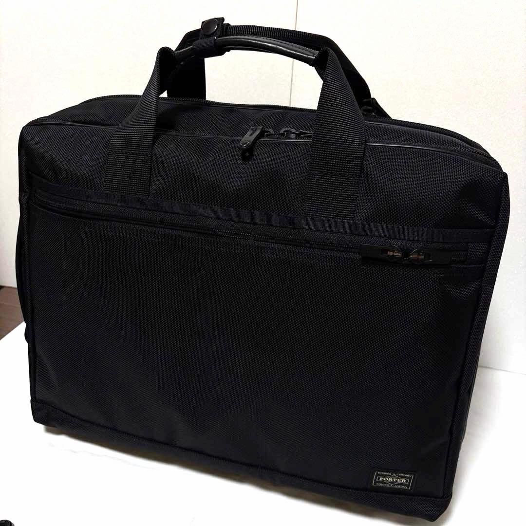 未使用タグ付き✨ ポーターステージ ビジネスバッグ 3way 2層 A4可 黒