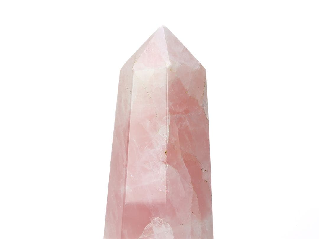 ローズクォーツ 鉱石 ポイント 天然石 パワーストーン 恋愛運 UP