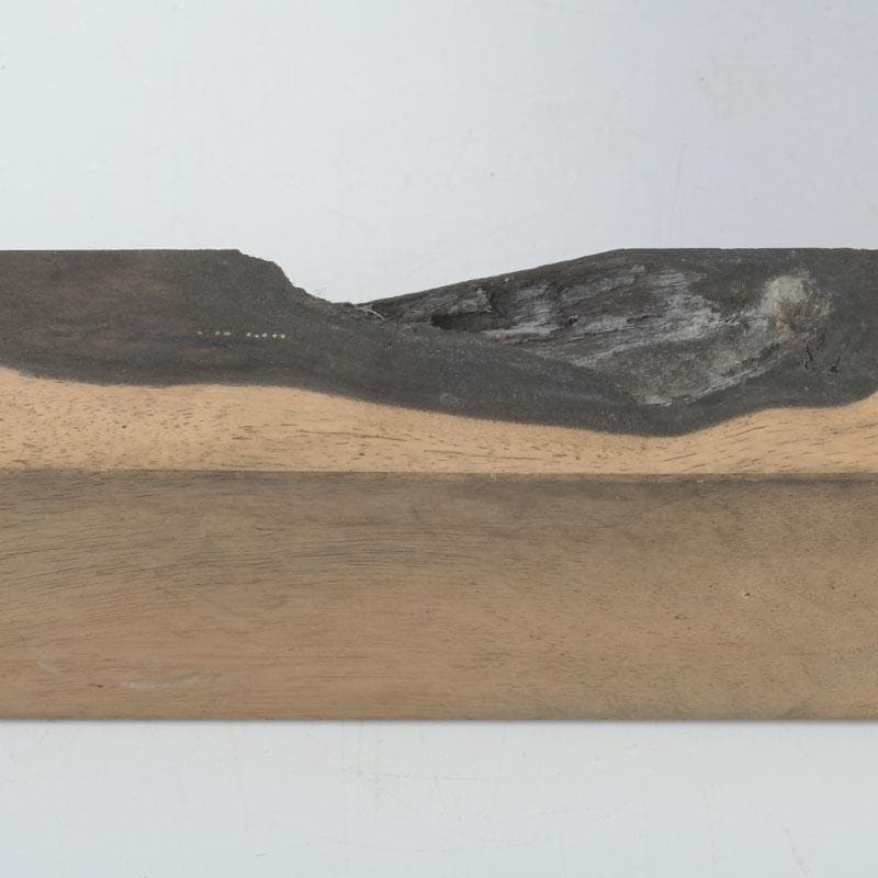 茶道具　天然木　黒柿製　四方炉縁　二点まとめて　V　9862A