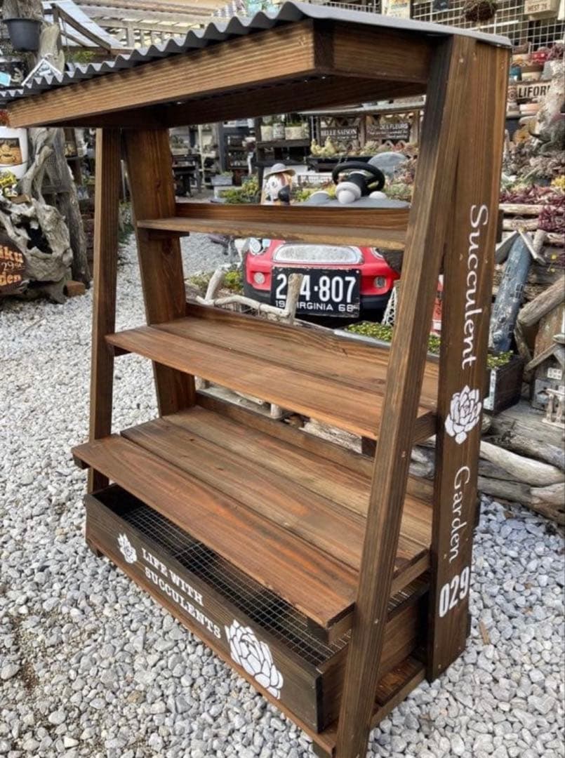 多肉植物棚　GAI-W655D（棚＋トレー）