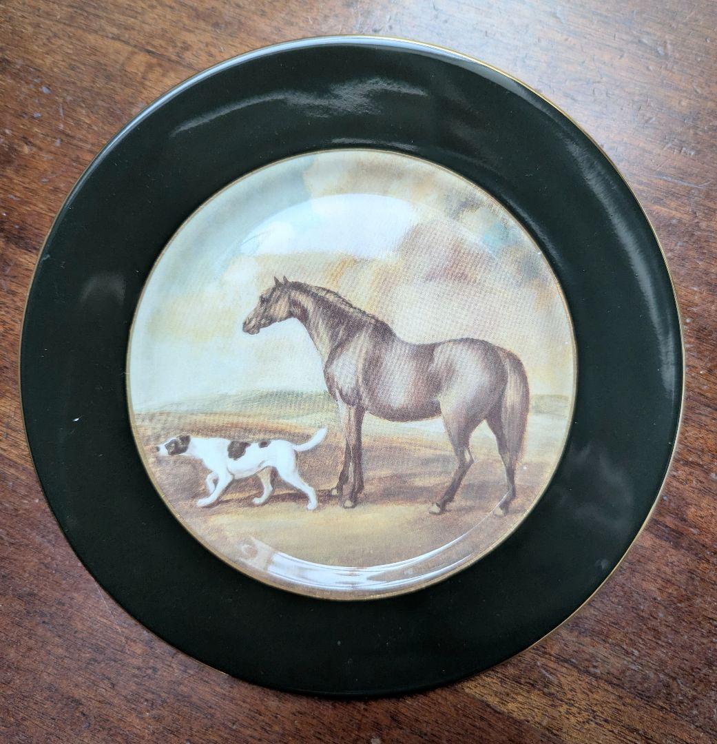 英国製ラルフローレン ヴィンテージ絵皿3枚セット 壁掛け 馬と猟犬 カントリー