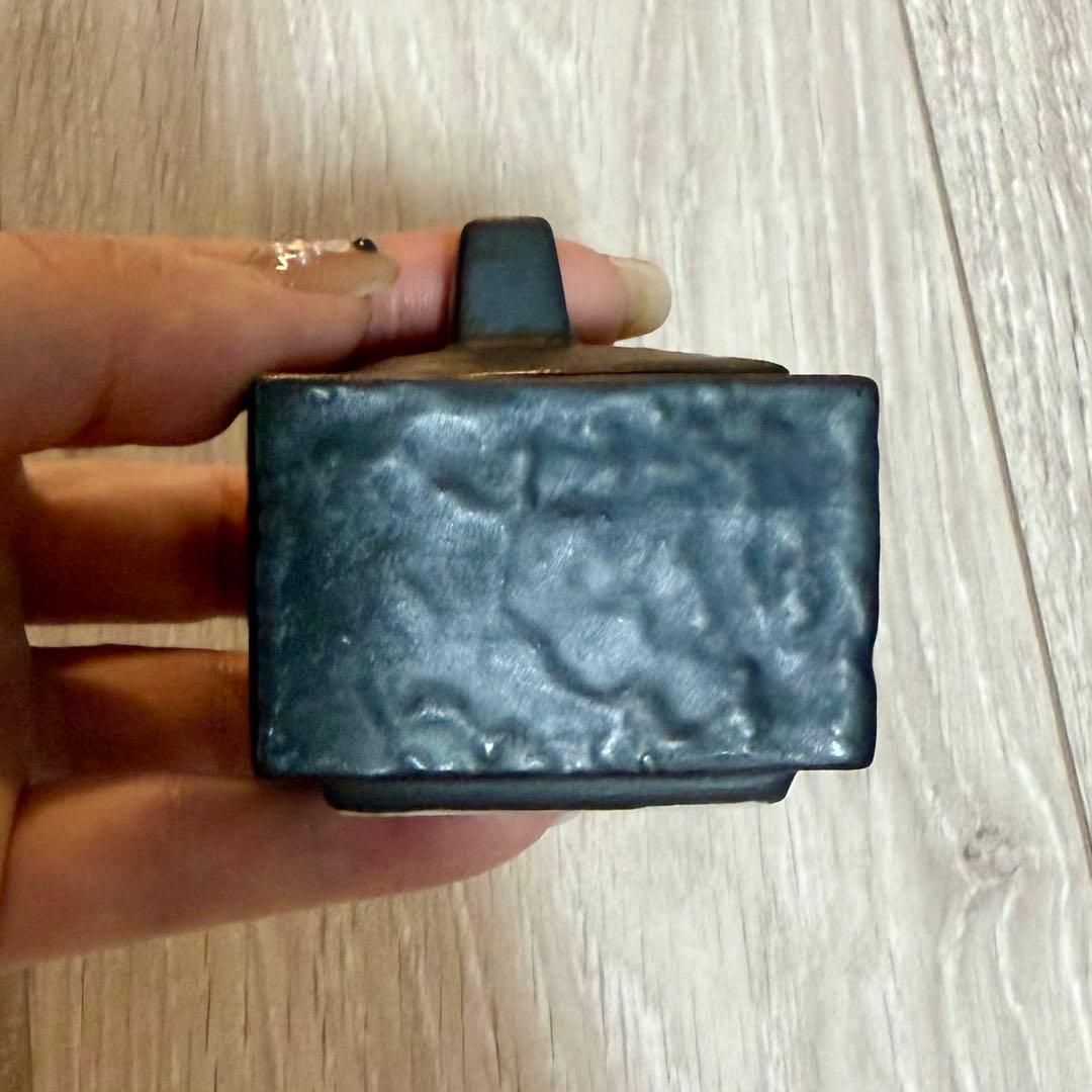 【数の指定OK】　黒　陶器　調味料入れ　薬味入れ　専用スプーン付き　17個セット