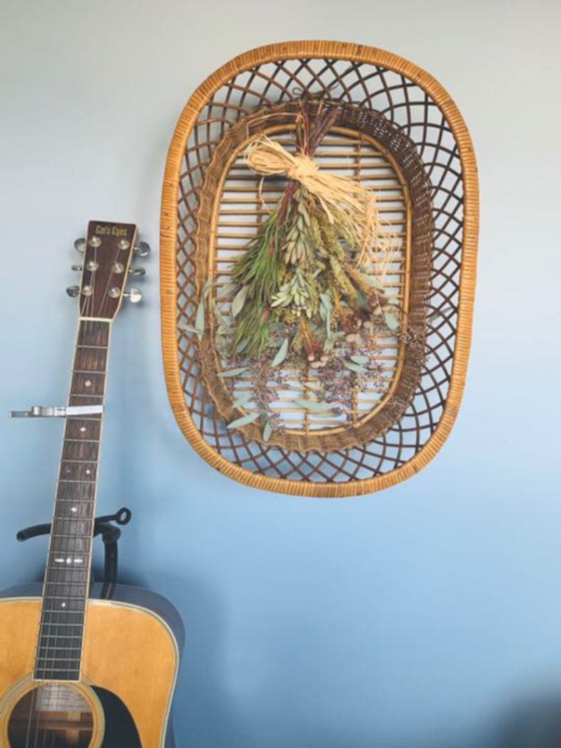 ヴィンテージ ラタン　バスケット カゴ パニエ