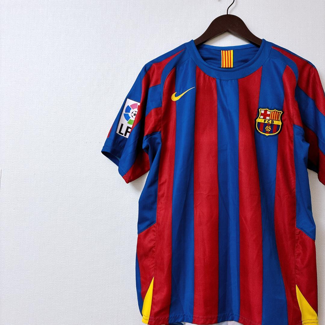 NIKE バルセロナ ユニフォーム プジョル 5番 M 長袖 バルサ FCB