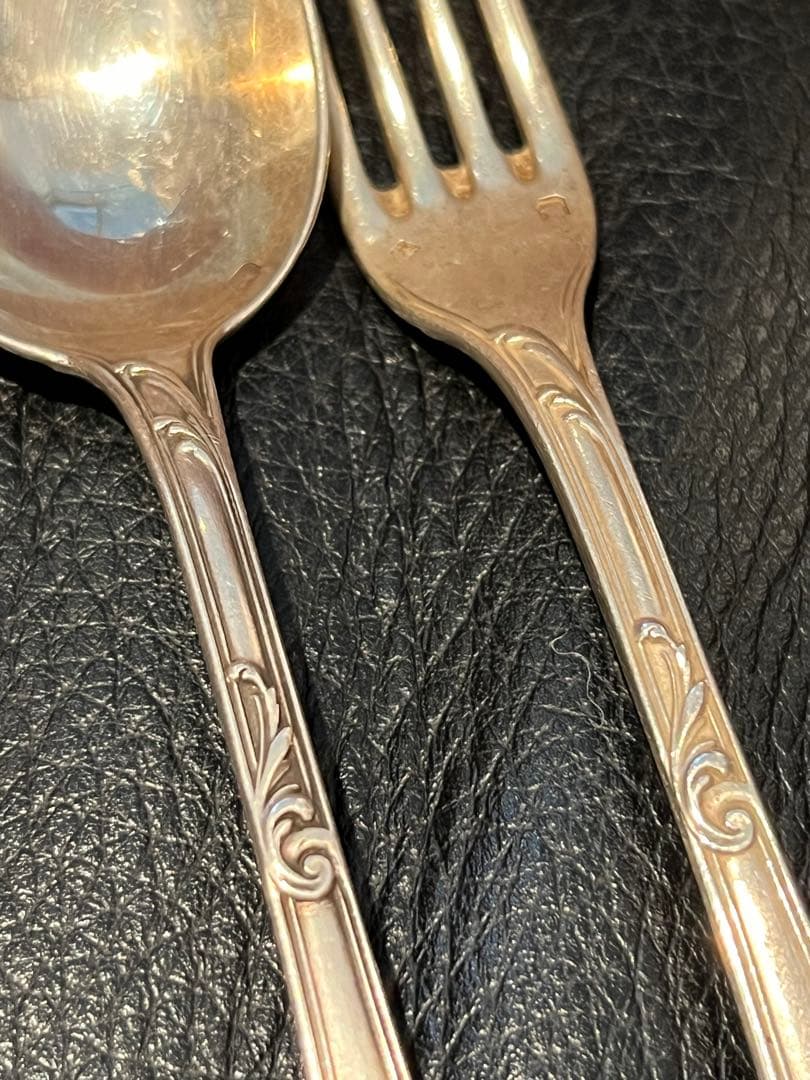 ピュイフォルカ　純銀製　スターリングシルバー950 スプーンとフォークセット