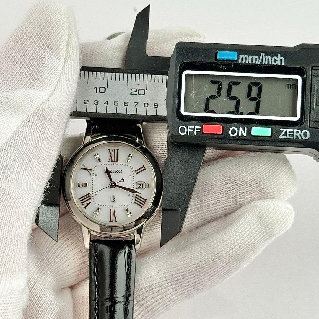 【新品ベルト】518 セイコー ルキア 電波ソーラー 1Pダイヤ レディース