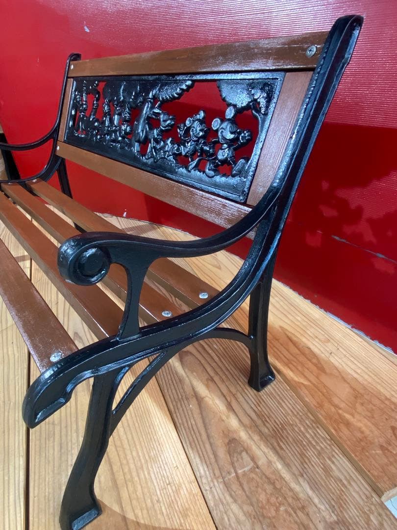 ✨廃盤✨希少✨ディズニー×タカショー　キッズファニチャー　アイアンガーデンベンチ