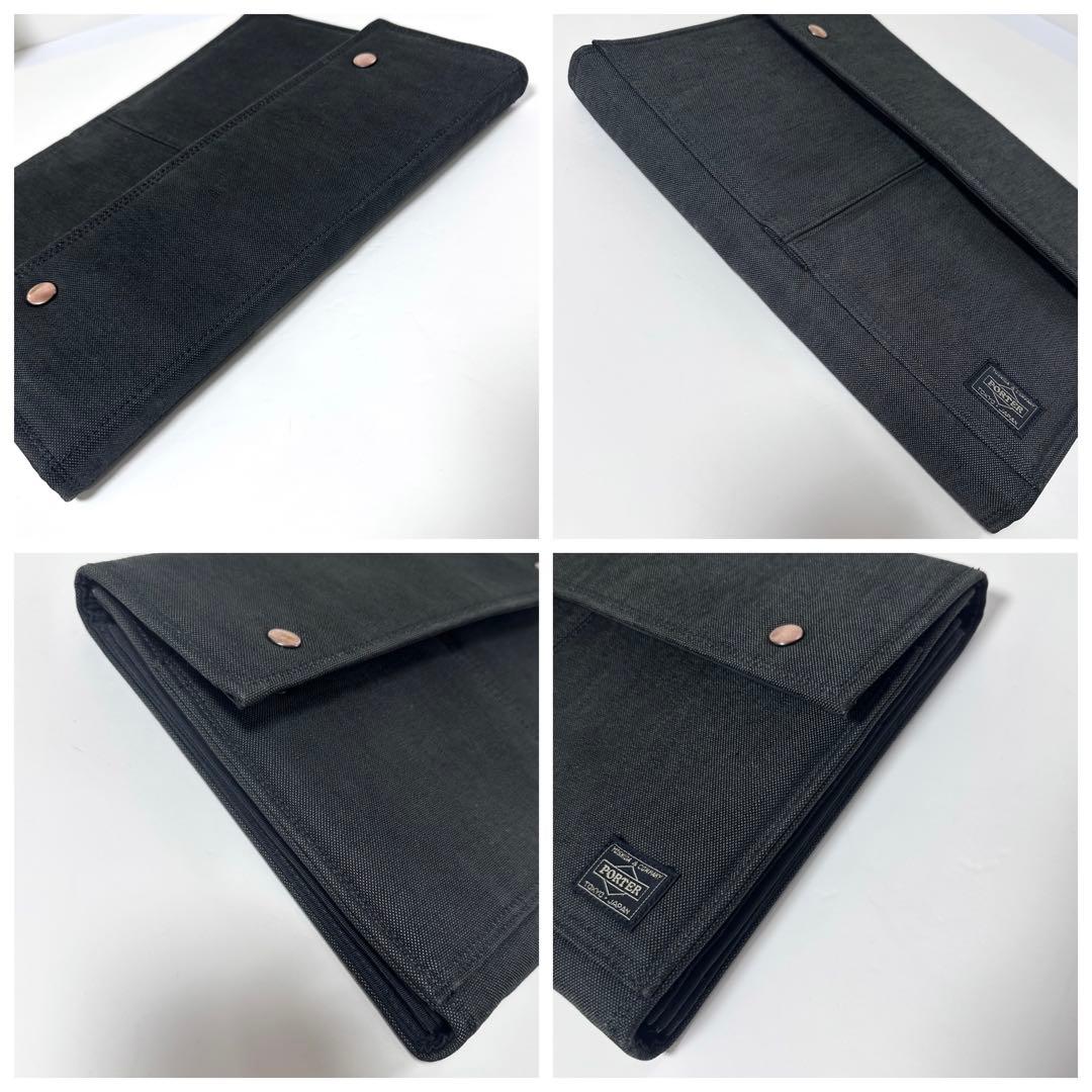 【美品】PORTER ドキュメントケース ビジネスバッグ 軽量 ロゴ
