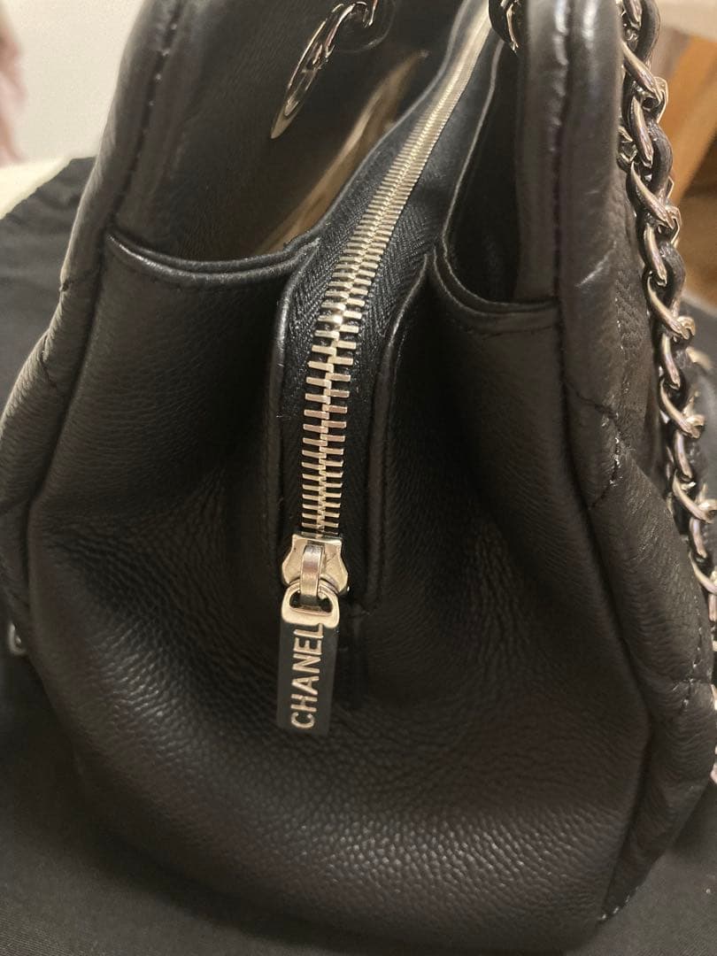 ぐーさん　正規美品　CHANEL マトラッセ　キルティングトートバッグ　黒