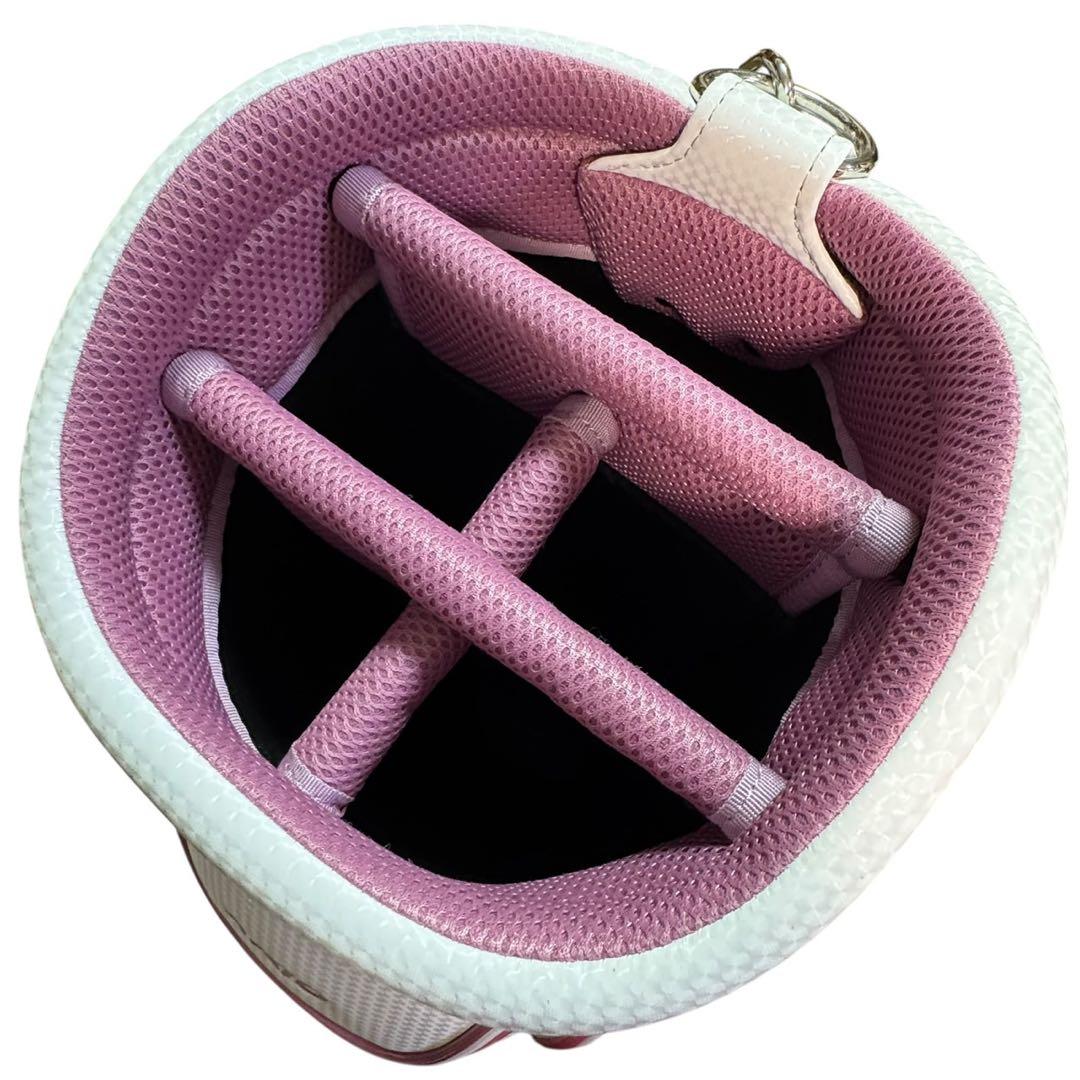 美品　XXIO ゴルフバッグ ホワイト/ピンク　ゼクシオ