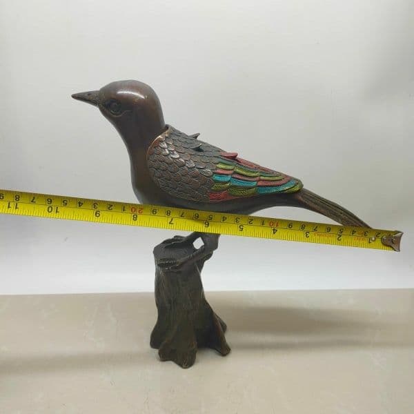 銅器 カササギ鳥薫炉 薫香炉 茶道具 香道具 装飾品 工芸品 置物