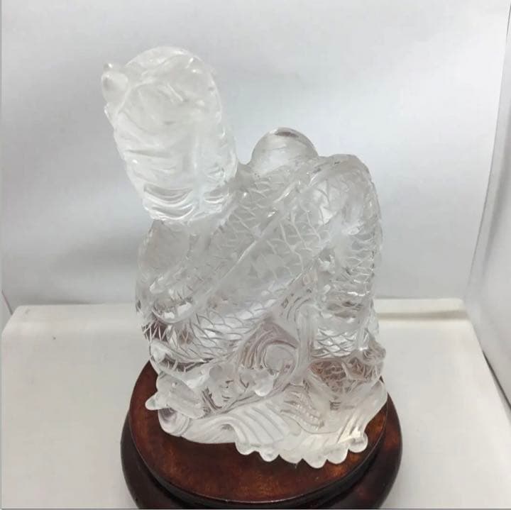 水晶龍彫り✨運気up✨最高のパワー❣️