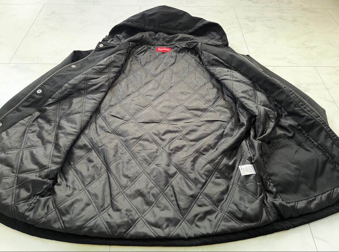 シュプリーム フード ダウン コート　ステューシー ラディアル CALEE