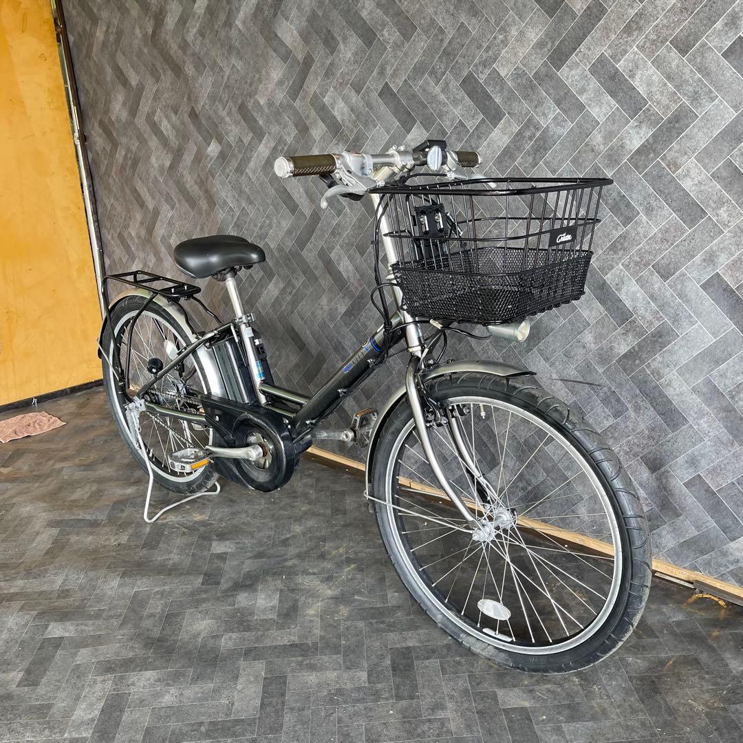 ヤマハPAS CITY V電動アシスト自転車 グレー 24インチ バスケット付き