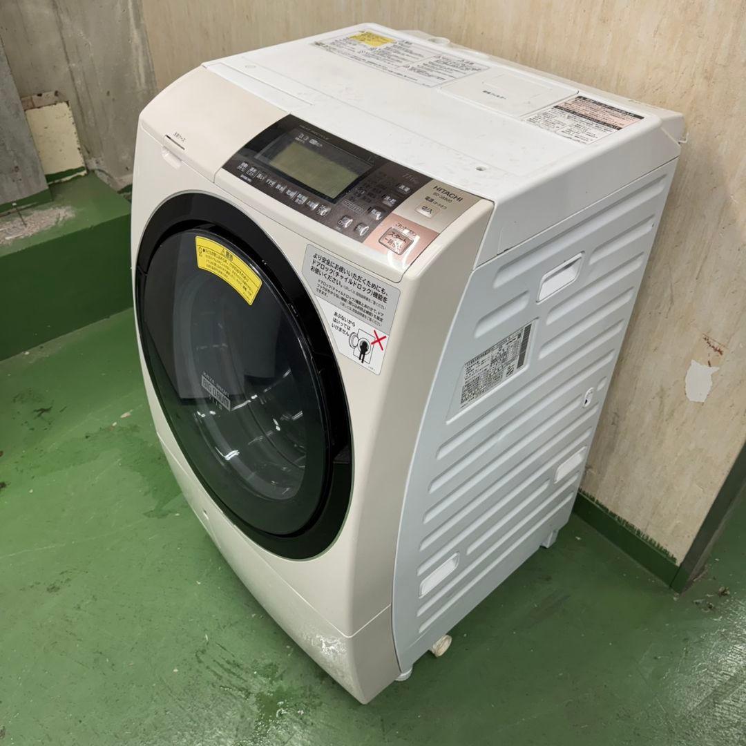 312◀送料設置無料☆日立ドラム式洗濯機　11㌔乾燥機能付き