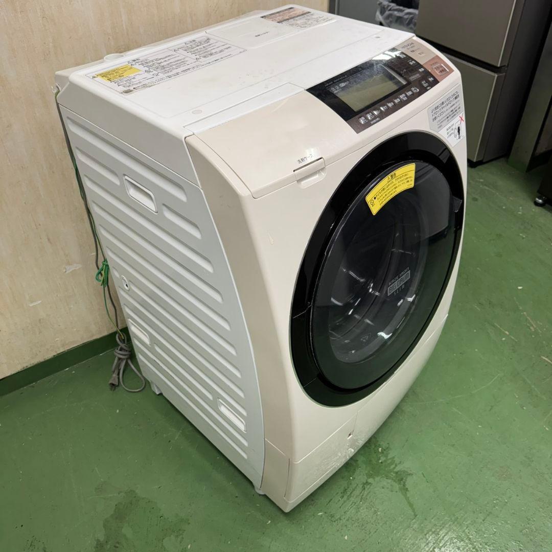 312◀送料設置無料☆日立ドラム式洗濯機　11㌔乾燥機能付き