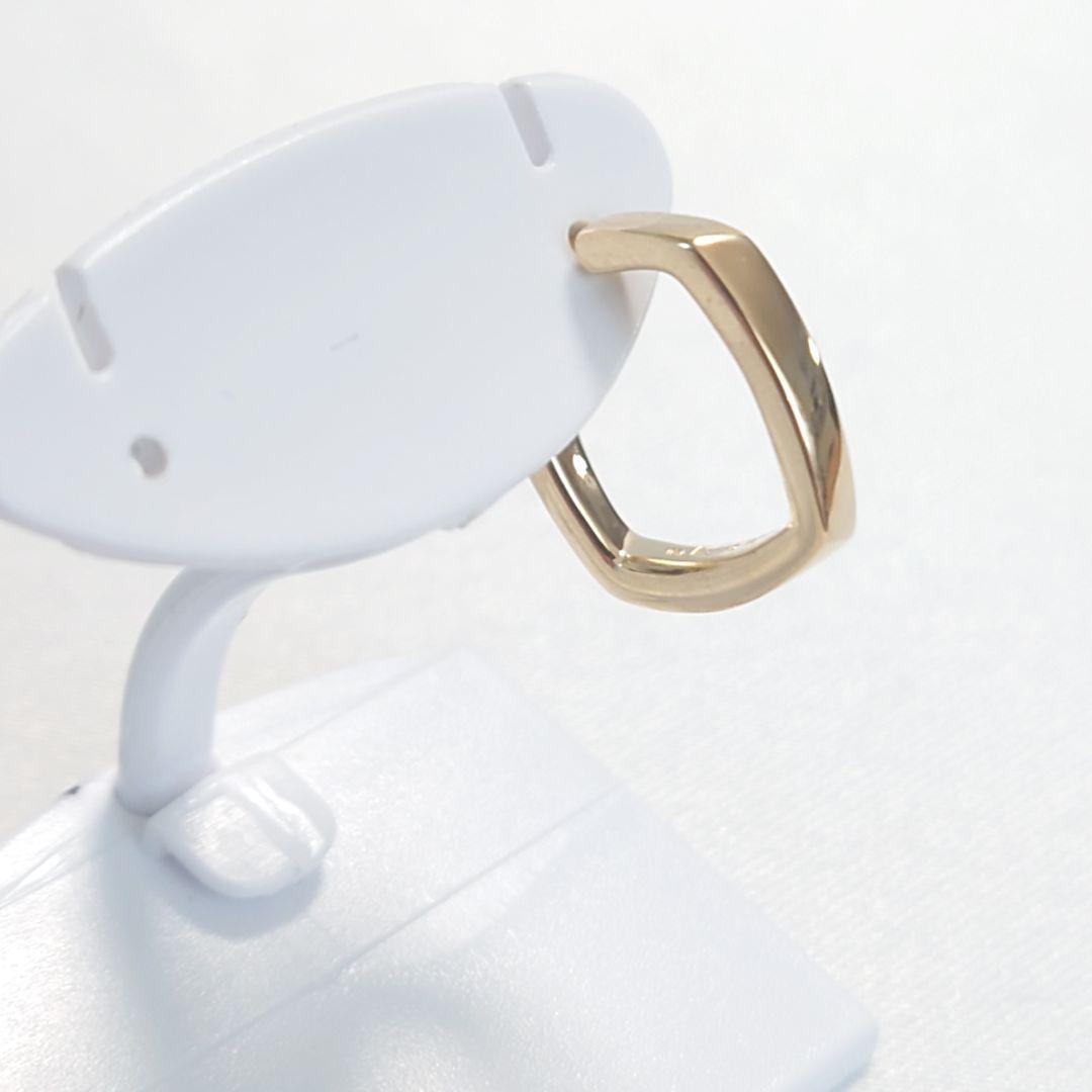 【希少】ティファニー K18 スクエア フープ ピアス 片耳用 5782