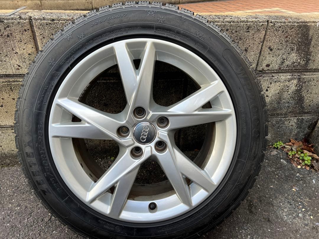 送料込 アウディ純正A4スタッドレス ホイール 4本セット225/50R17