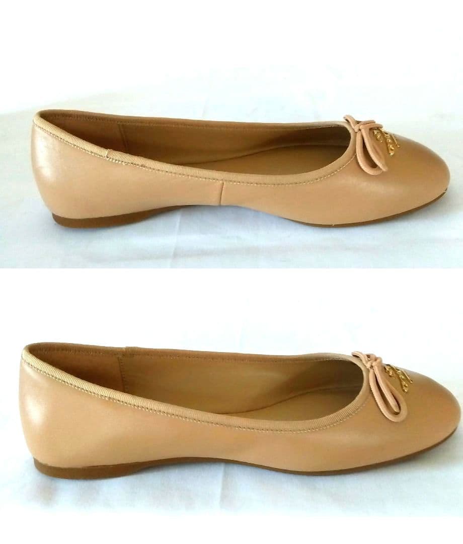 専用【新品・未使用】☆COAC 本革　23cm ベージュ　 フラットシューズ