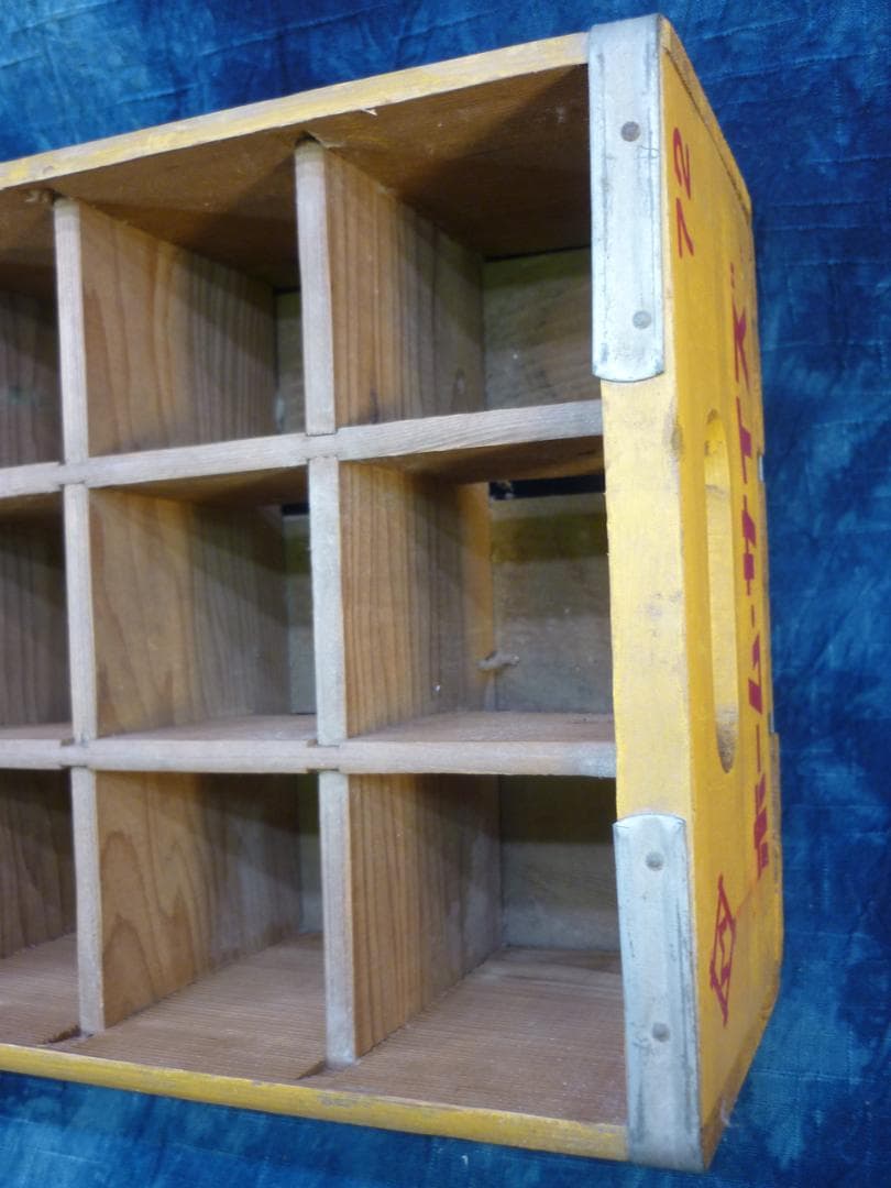 中古極美品 コカコーラ木箱 ホーム・サイズ 500ml瓶×12本 G16689