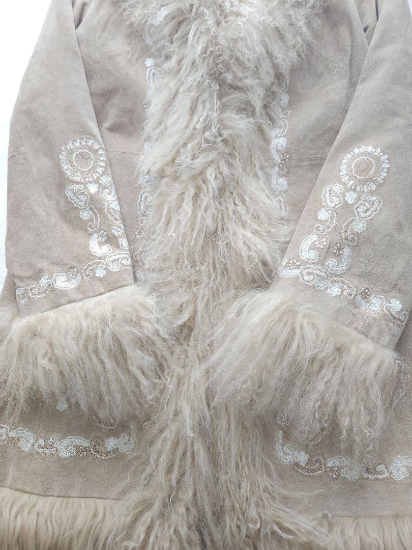 MaxMara MARINARINALDI 美品 高級ラムスキンファーコート