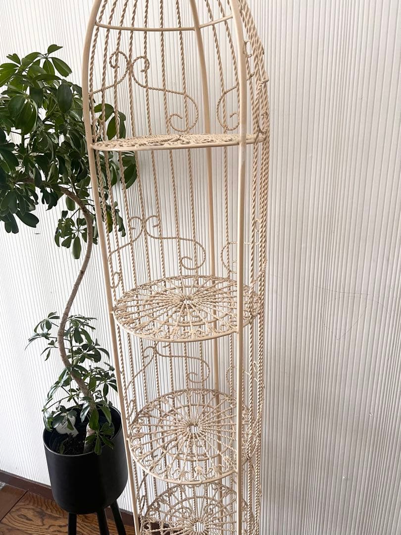 アンティーク ガーデン雑貨 花台 フラワースタンド　　プランツ　ロココ　シャビー