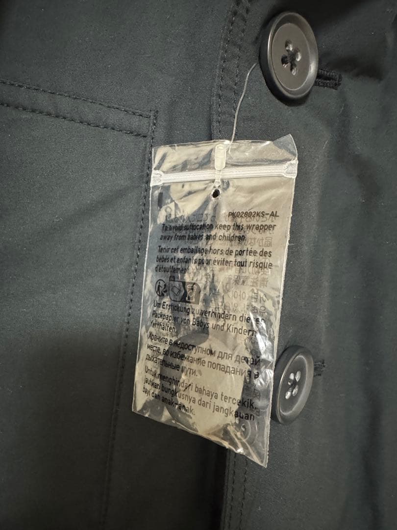 新品タグ付きUNIQLOU パデットショートピーコート MSize 黒