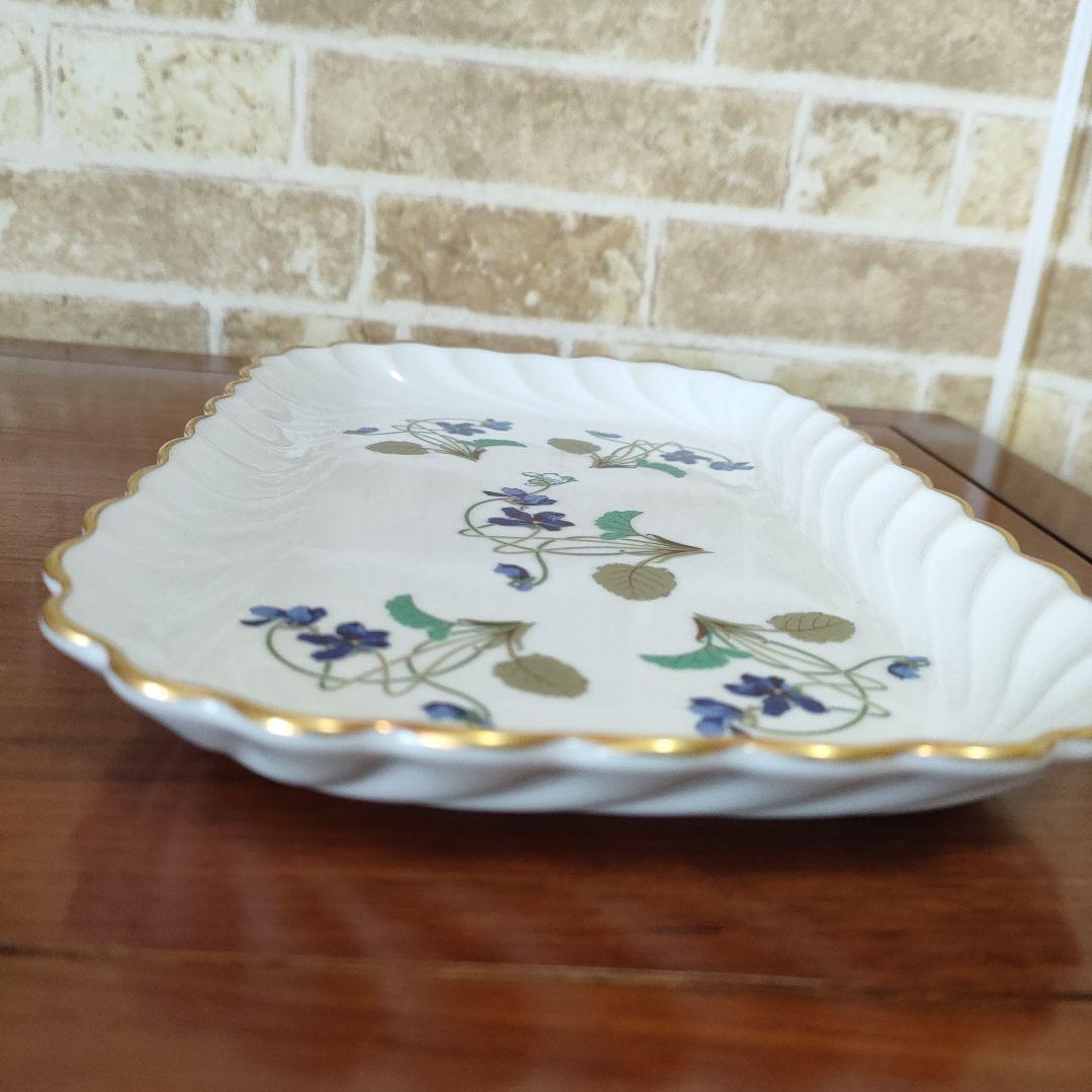 HAVILANDアビランド アンペラトリスユージェニー スクエアプレート小物入れ