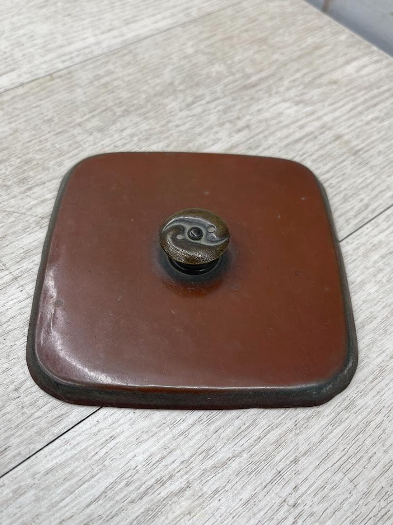 菊栄作 銅製 薬缶 打ち出し水注し 水次 茶道具 湯沸かし やかん