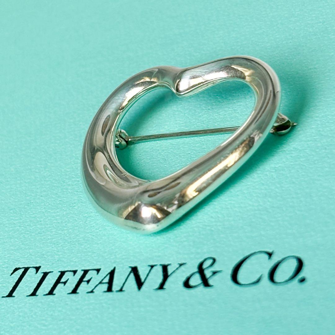 大サイズ★ティファニー エルサ・ペレッティ オープンハート ブローチ SV925