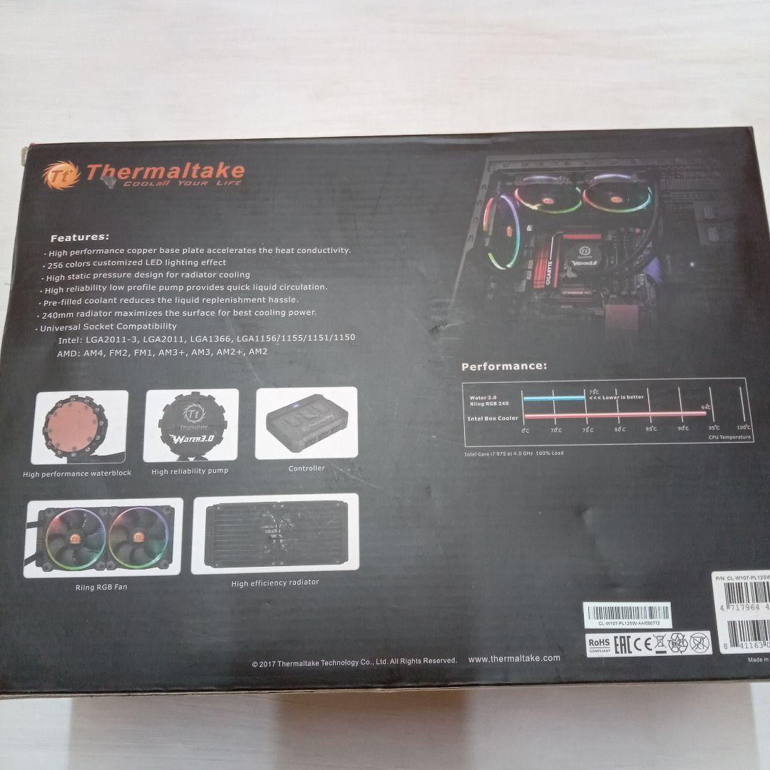 PC用ファン・クーラー Thermaltake Water 3.0 240 Riing RGB